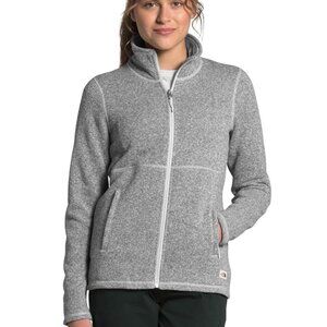 THE NORTH FACE Crescent Full Zip Hoodie - Women's Size M, in Light Grey Heather